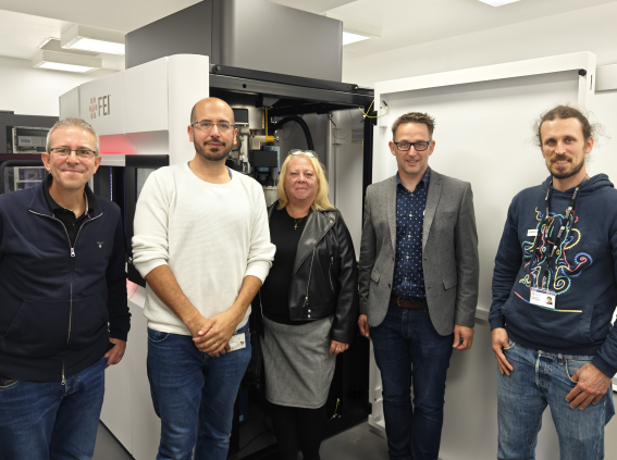 Image taken during BHF visit to GW4 cryoEM Facility.